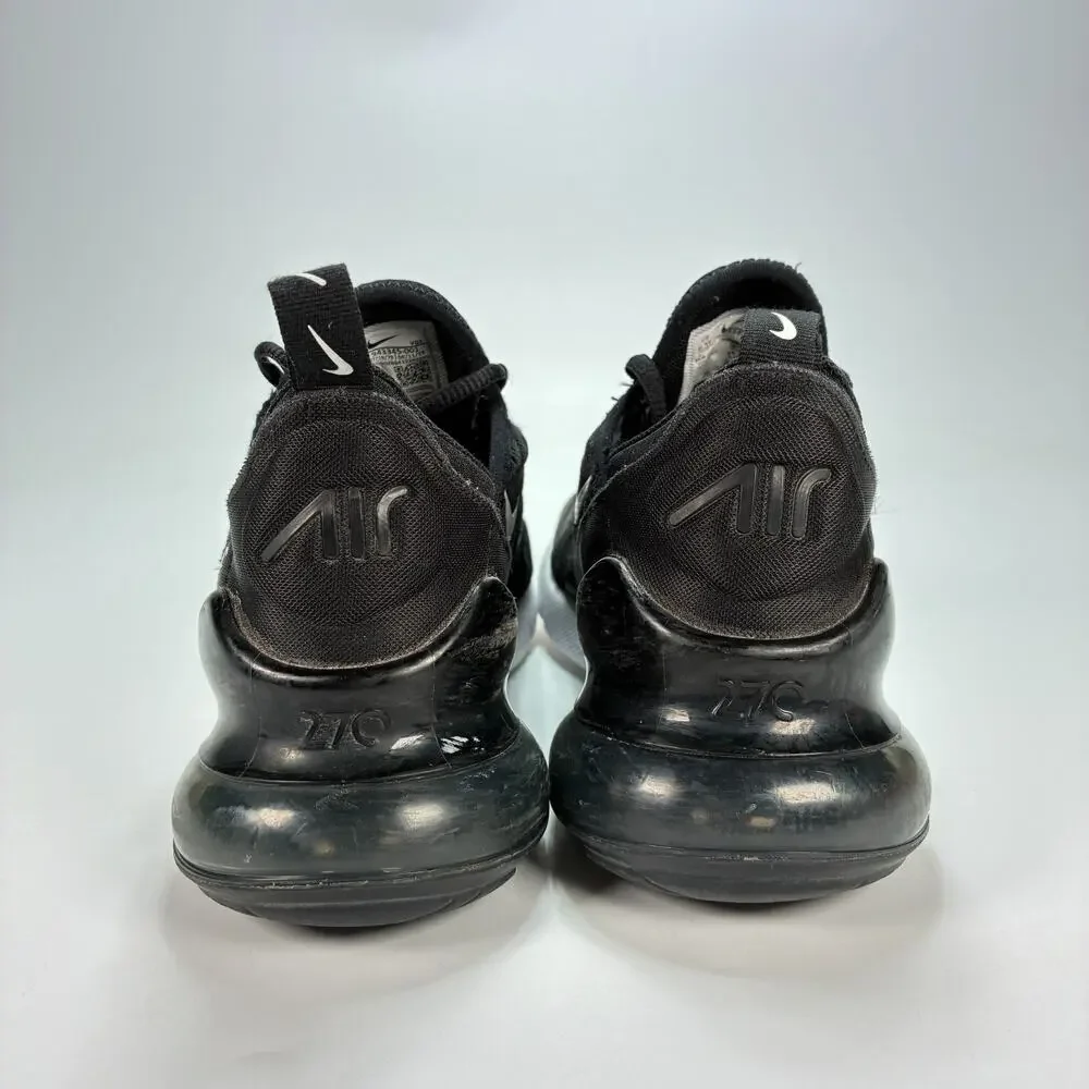 Nike Air Max 270 Black White Lifestyle Shoes 943345-001 Youth Size 6 Women's 7.5